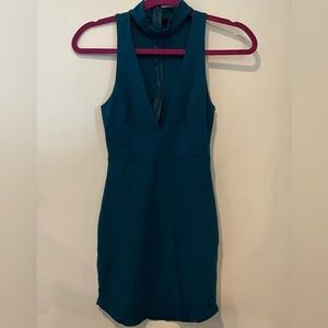 The Vintage Shop Blue Green Dress